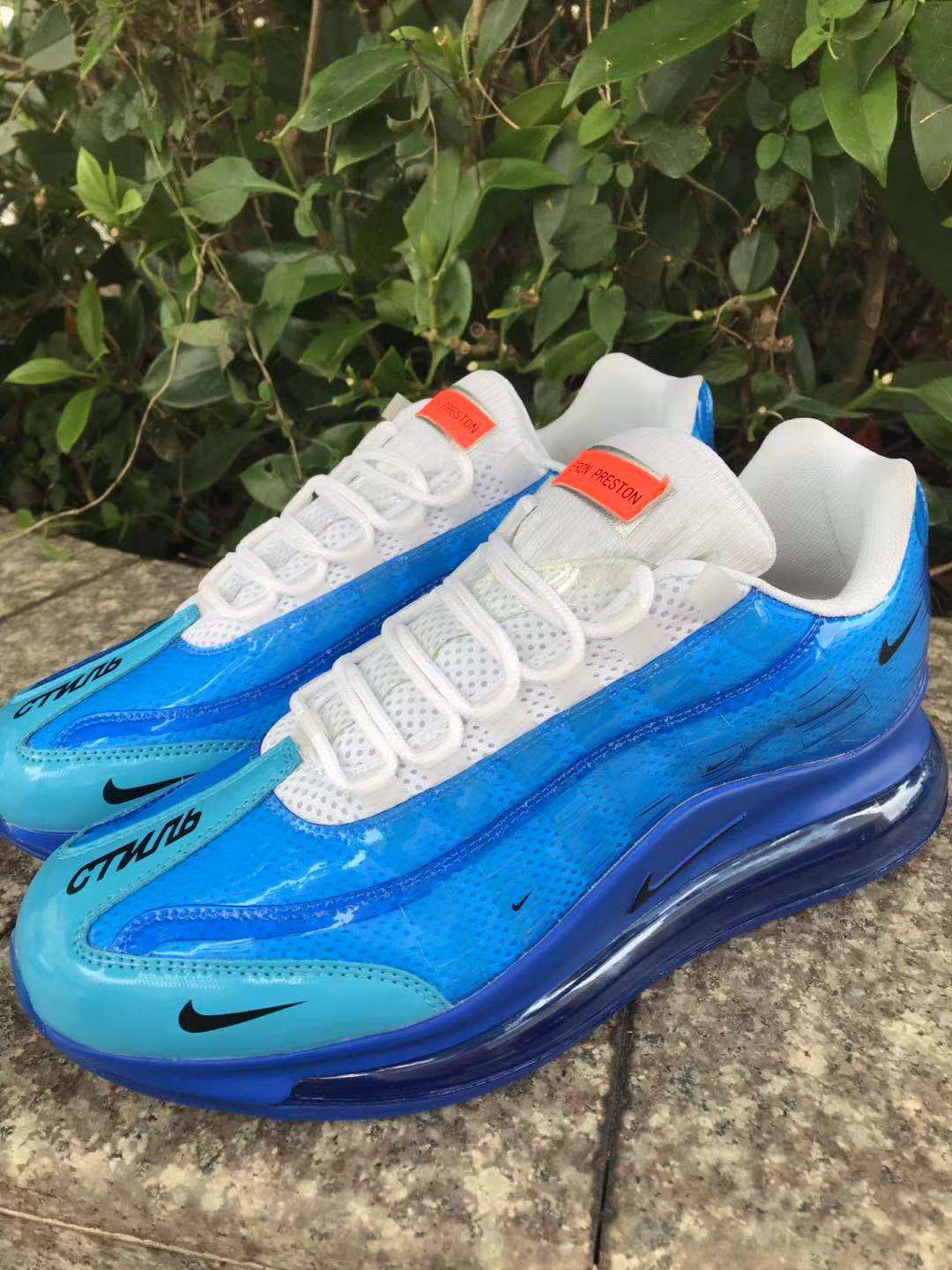 Women Nike Air Max 720 95 Blue White Shoes - Click Image to Close